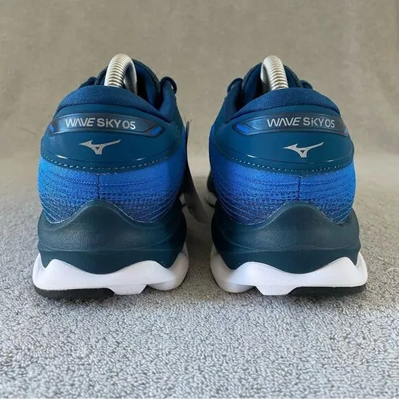 Mizuno Womens 10 Men 8.5 Wave Sky 5 Athletic Sneaker Running Shoes Imperial Blue