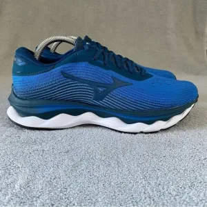 Mizuno Womens 10 Men 8.5 Wave Sky 5 Athletic Sneaker Running Shoes Imperial Blue