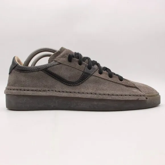 Mo Ma Men’s  Size EU 42 Lace Up Sneakers Shoes Gray Suede Handmade In Italy