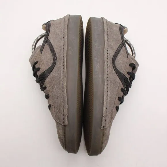 Mo Ma Men’s  Size EU 42 Lace Up Sneakers Shoes Gray Suede Handmade In Italy