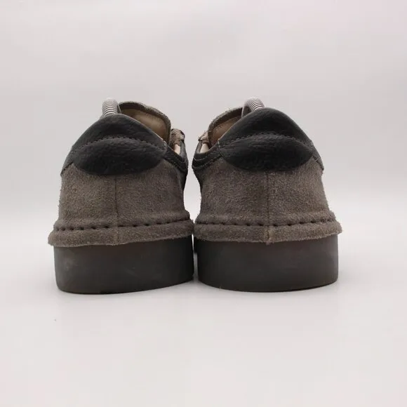 Mo Ma Men’s  Size EU 42 Lace Up Sneakers Shoes Gray Suede Handmade In Italy