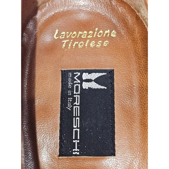 Moreschi Men's Black Leather Lace Up Dress Shoes Size 10 2140