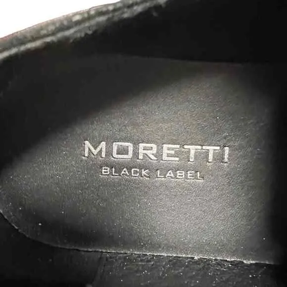 Moretti Black Label Men’s Navy Lace-up Oxford Shoes Size 13
