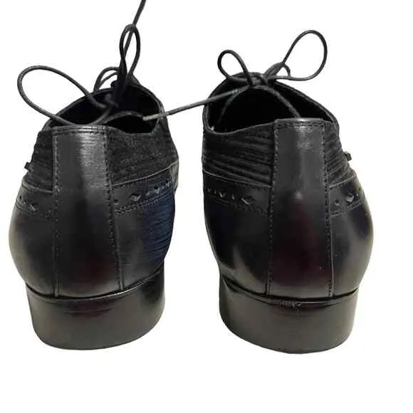 Moretti Black Label Men’s Navy Lace-up Oxford Shoes Size 13