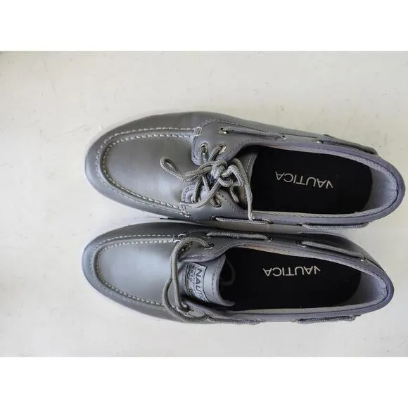 Nautica gray boat shoes