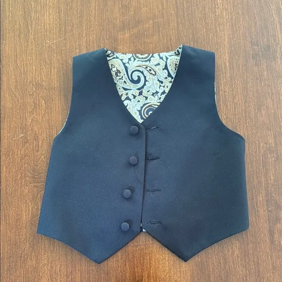 Navy Blue Formal Suit Set with Dino Shoes and Suspenders