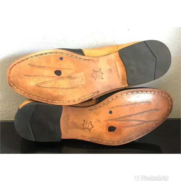 New Acote Booties Shoes Black Tan WMS Leather 38/8