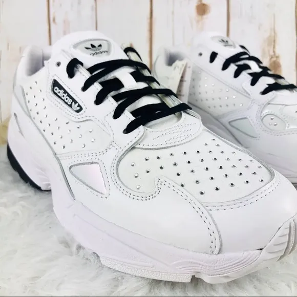New Adidas Originals Falcon Bling Rhinestones Sneakers