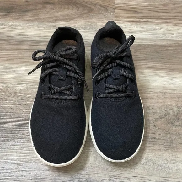 NEW Allbirds Wool Runners Black Shoes Sneakers Size 8