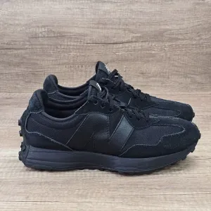 New Balance 327 Men's Size 9 Tripple Black Running Shoes (MS327CTB)