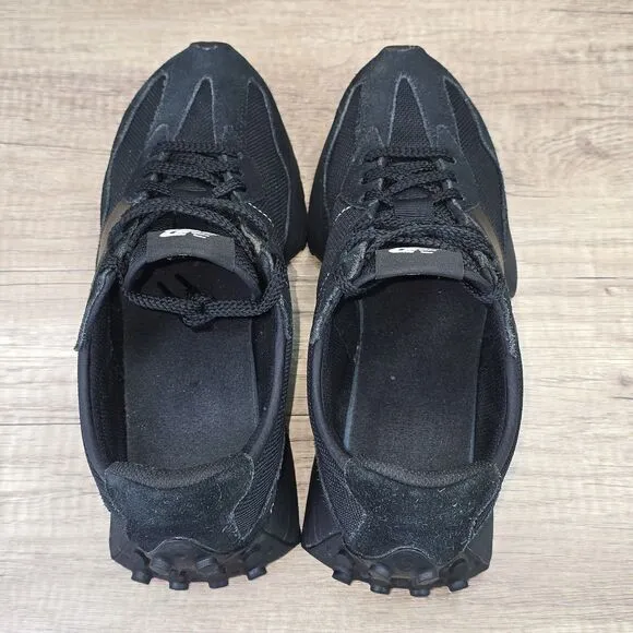 New Balance 327 Men's Size 9 Tripple Black Running Shoes (MS327CTB)
