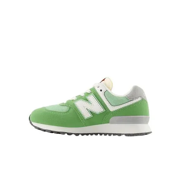 New Balance 574 PC574RCC Sneakers Kids US 1 Green White Lifestyle Shoes FZP018