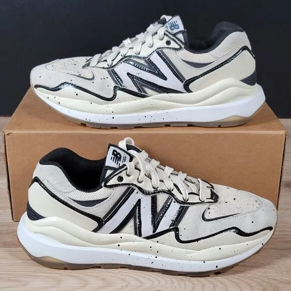 New Balance 57/40 Shoes Mens Size 10 White Black Joshua Vides Angora Splatter
