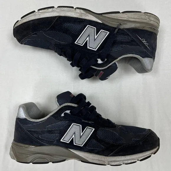 New Balance 990v3 Made in USA Navy Denim Suede M990NB3 Lifestyle Shoes Sneakers