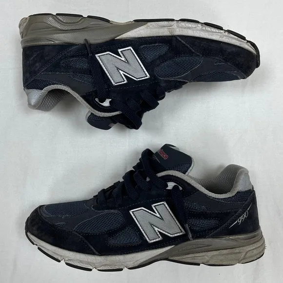 New Balance 990v3 Made in USA Navy Denim Suede M990NB3 Lifestyle Shoes Sneakers