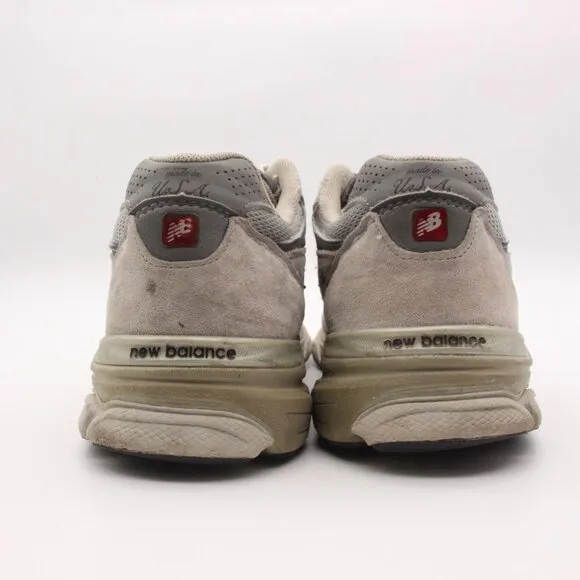New Balance 990v3 Shoes Men’s Size 11.5 2E Gray Suede Leather USA Running Shoes