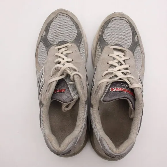 New Balance 990v3 Shoes Men’s Size 11.5 2E Gray Suede Leather USA Running Shoes