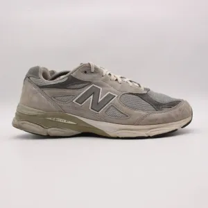 New Balance 990v3 Shoes Men’s Size 11.5 2E Gray Suede Leather USA Running Shoes