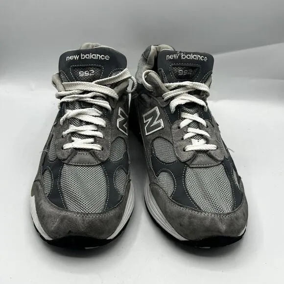 New Balance 992 Mens 9 2E Suede Grey Sneaker Shoes M992GL Made In USA