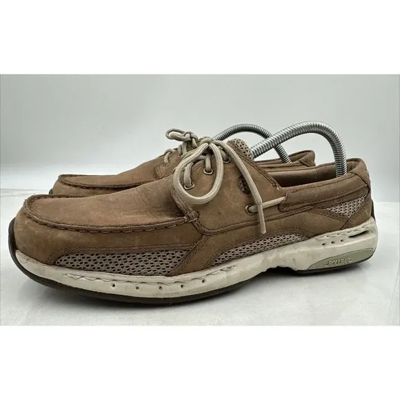 New Balance DUNHAM CAPTAIN VENTED TAUPE BOAT SHOES - MCN410TP - MEN'S SIZE 10.5