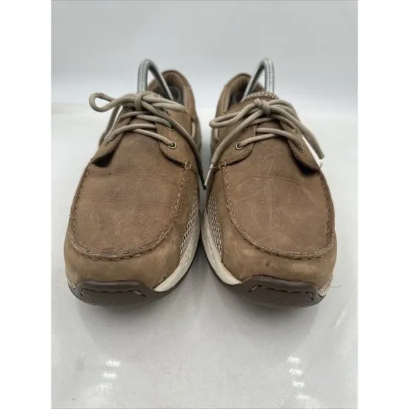 New Balance DUNHAM CAPTAIN VENTED TAUPE BOAT SHOES - MCN410TP - MEN'S SIZE 10.5