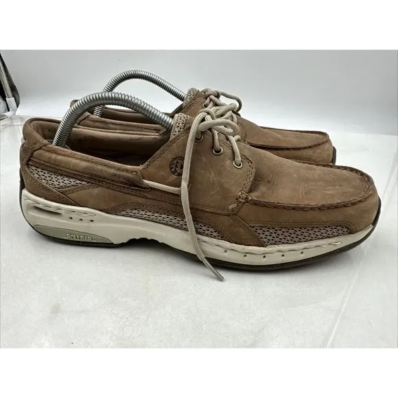 New Balance DUNHAM CAPTAIN VENTED TAUPE BOAT SHOES - MCN410TP - MEN'S SIZE 10.5