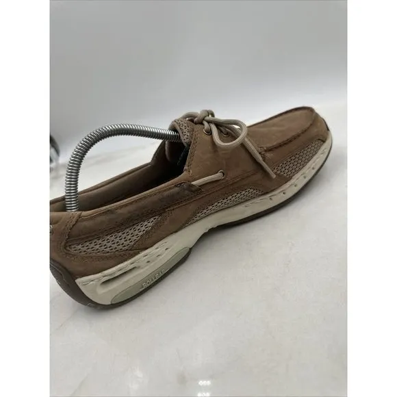 New Balance DUNHAM CAPTAIN VENTED TAUPE BOAT SHOES - MCN410TP - MEN'S SIZE 10.5