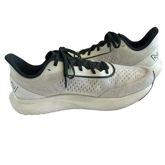 New Balance FuelCell Rebel v3 Running White &amp;Gray Shoes Mens Size 11.5