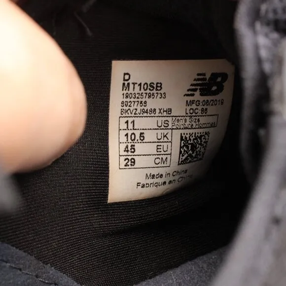 New Balance Minimus Men's Size 10 D Shoes Black Vibram Running Athletic Sneakers