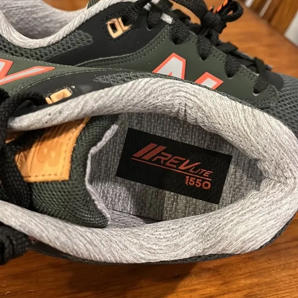 New Balance ML1550AF 1550 shoes sneakers new grey orange Mens size 9.5