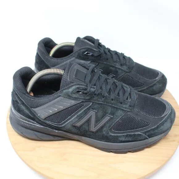 New Balance Shoes Men 9 2E 990v5 Made in USA Sneakers Triple Black Suede M990BB5