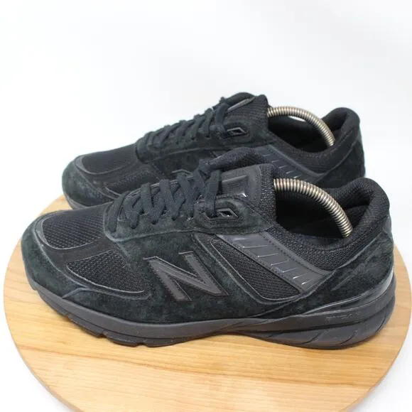 New Balance Shoes Men 9 2E 990v5 Made in USA Sneakers Triple Black Suede M990BB5