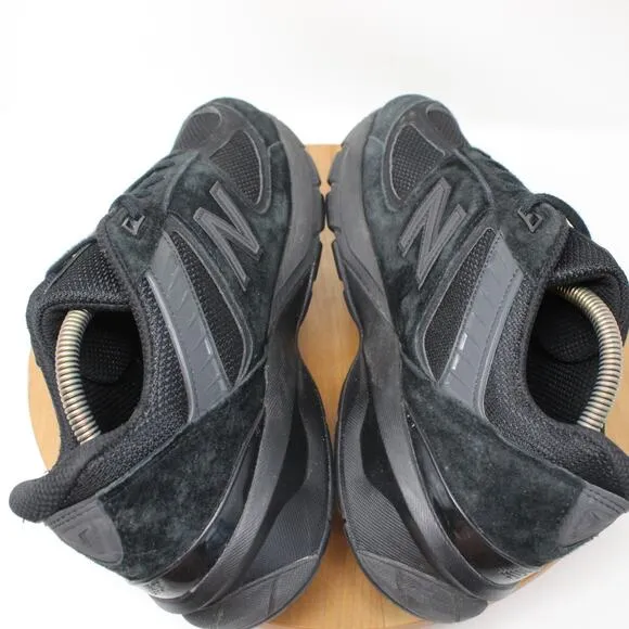 New Balance Shoes Men 9 2E 990v5 Made in USA Sneakers Triple Black Suede M990BB5