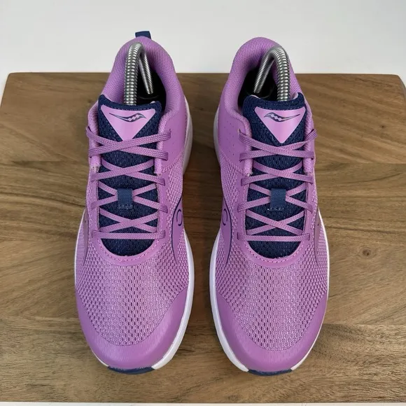 New Big Kids Saucony Kinvara 14 Purple Athletic Running Shoes Sneakers Size 6 Y