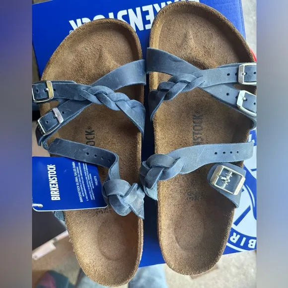 NEW Birkenstock Women's Franca Blue Sandals EU 39 / US 8