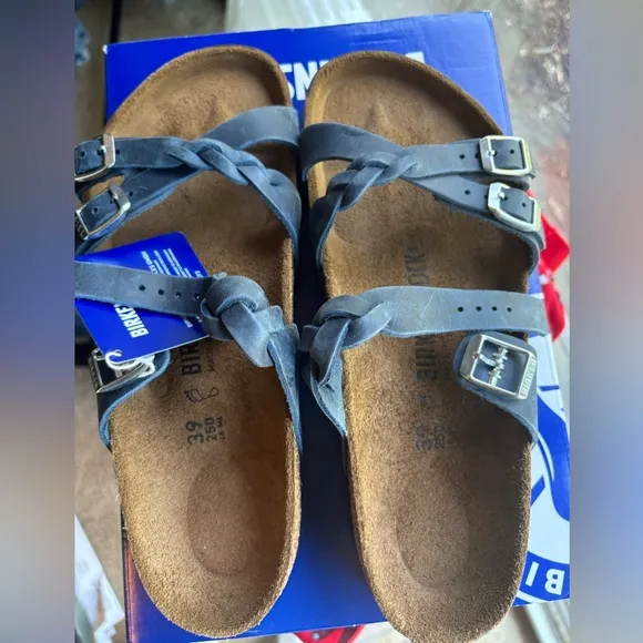 NEW Birkenstock Women's Franca Blue Sandals EU 39 / US 8