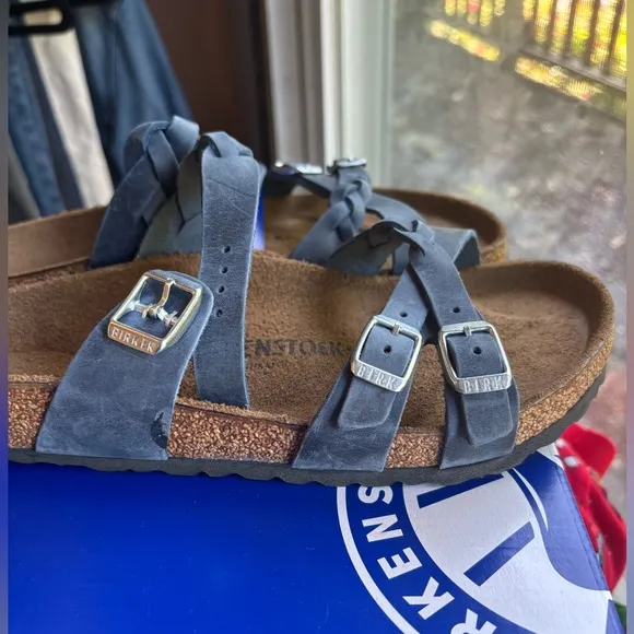 NEW Birkenstock Women's Franca Blue Sandals EU 39 / US 8