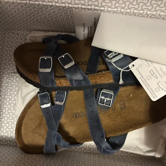 NEW Birkenstock Women's Franca Blue Sandals EU 39 / US 8