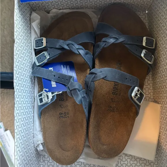 NEW Birkenstock Women's Franca Blue Sandals EU 39 / US 8