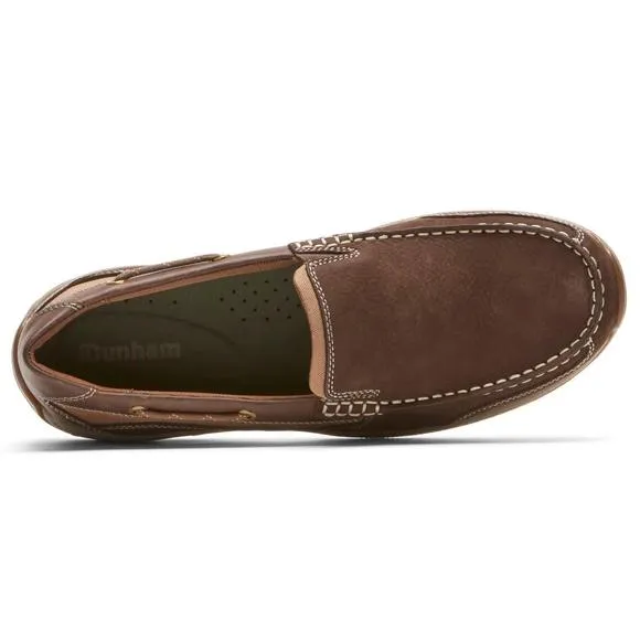 NEW DUNHAM men’s captain venetian boat shoe - d width in java