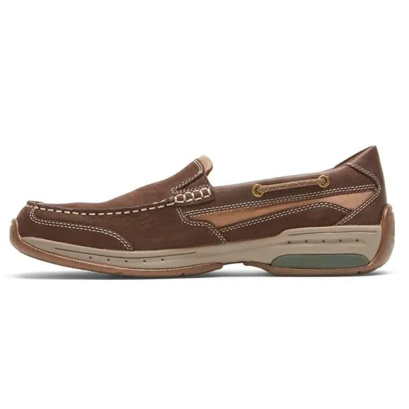 NEW DUNHAM men’s captain venetian boat shoe - d width in java