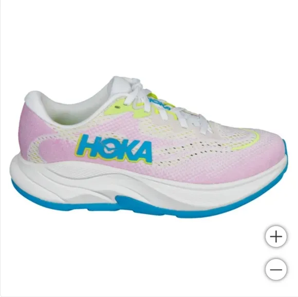 New! HOKA Women's Girls Running Shoes Rincon 4 Shoes - Frost/Pink Size 7.5 NIB!!