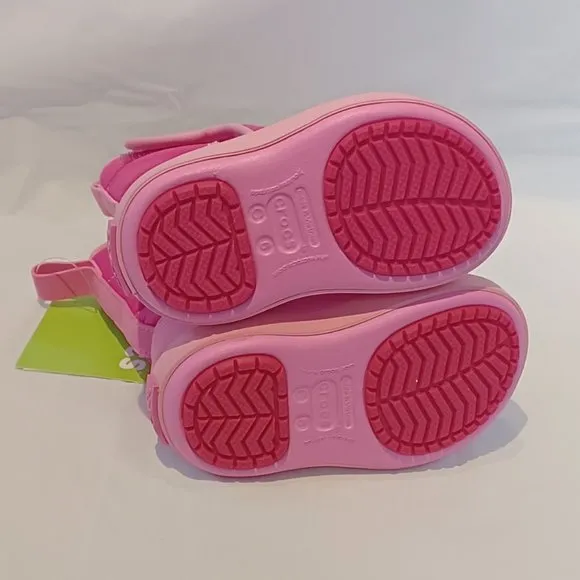 NEW in Bag Crocs Girls c6 Pink Lodgepoint Snow Boots Winter Boots