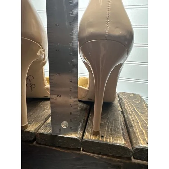 NEW Jessica Simpson Stiletto Slip On D'Orsay Pump Heels Paryn Pointed Toe Dressy