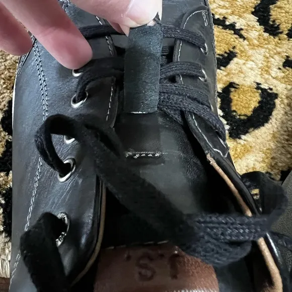 New Josef Seibel David 03 black leather‎ lace up sneaker. size 46 US 12.  NWOB