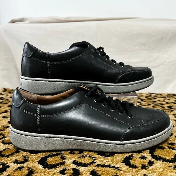New Josef Seibel David 03 black leather‎ lace up sneaker. size 46 US 12.  NWOB