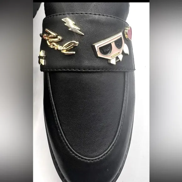 NEW Karl Lagerfeld Paris for Womens Loafers shoes Black color Size 9M