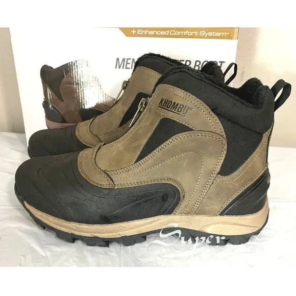 NEW Khombu Men's Cliff Winter Boots with Cushioned Footbed