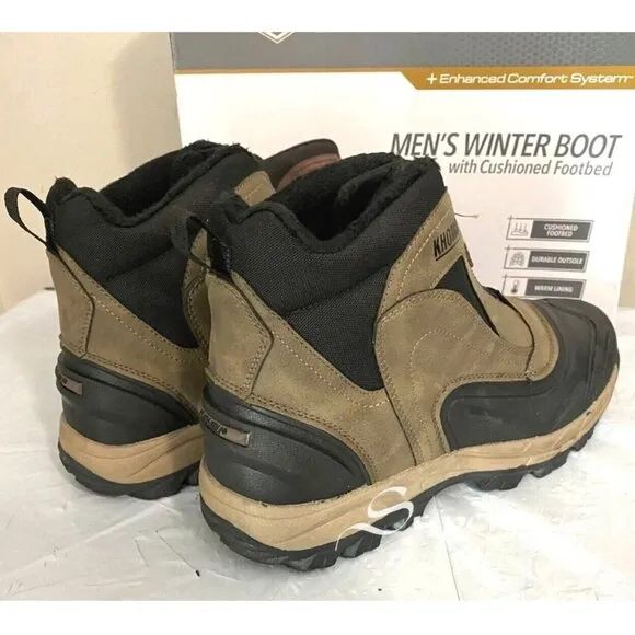 NEW Khombu Men's Cliff Winter Boots with Cushioned Footbed