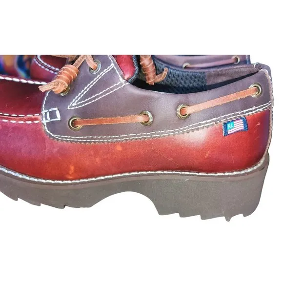 NEW* Mens 7.5 Polo Jeans Company Retro Low Top British Style Boat Shoes Sailing
